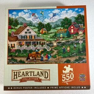 MasterPieces Heartland Collection "Crosswinds" 550 Pc Jigsaw Puzzle Bonnie White
